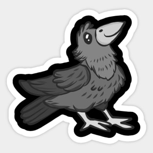 Raven bird crow jackdaw jay hooded crow cute Sticker